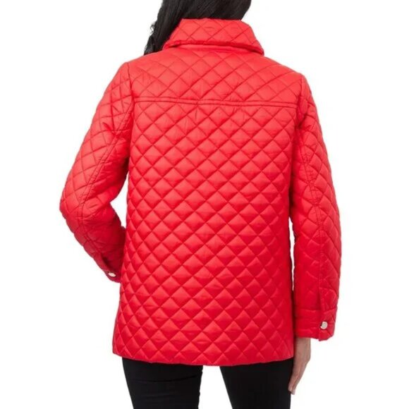 🧥 Anne Klein Quilted Jacket – Red (Size L) 🍁❤️ - Picture 3 of 9